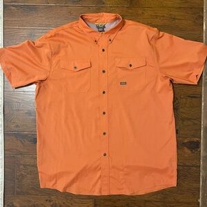 Ariat Rebar ventTEK durastretch Men's Orange Short Sleeve XL vented work